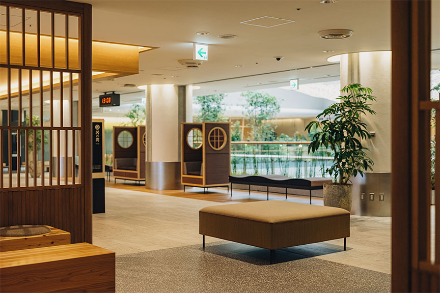 Look into Nature furnishes at Narita Airport, Japan